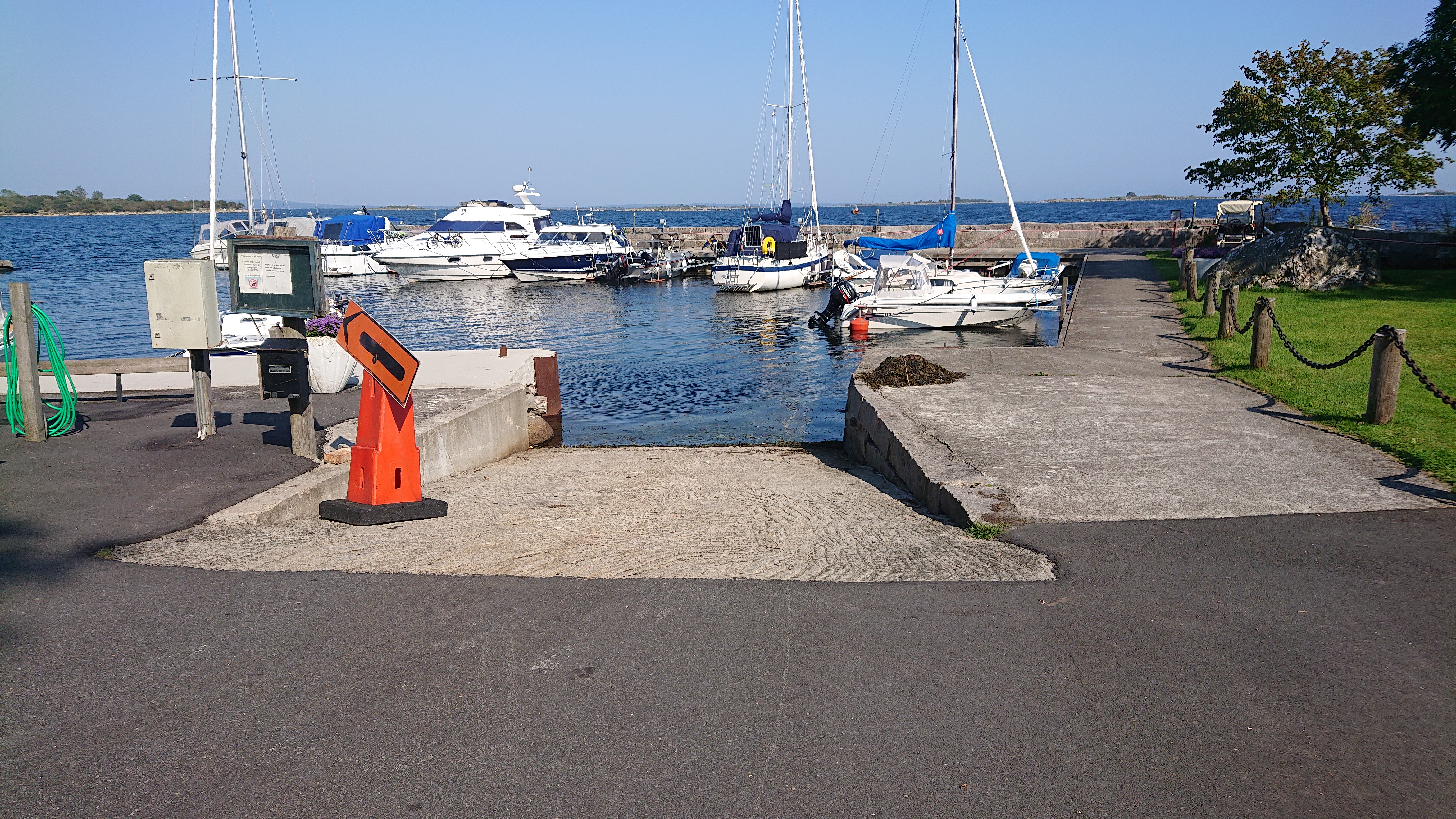 Foto av Landöns hamn