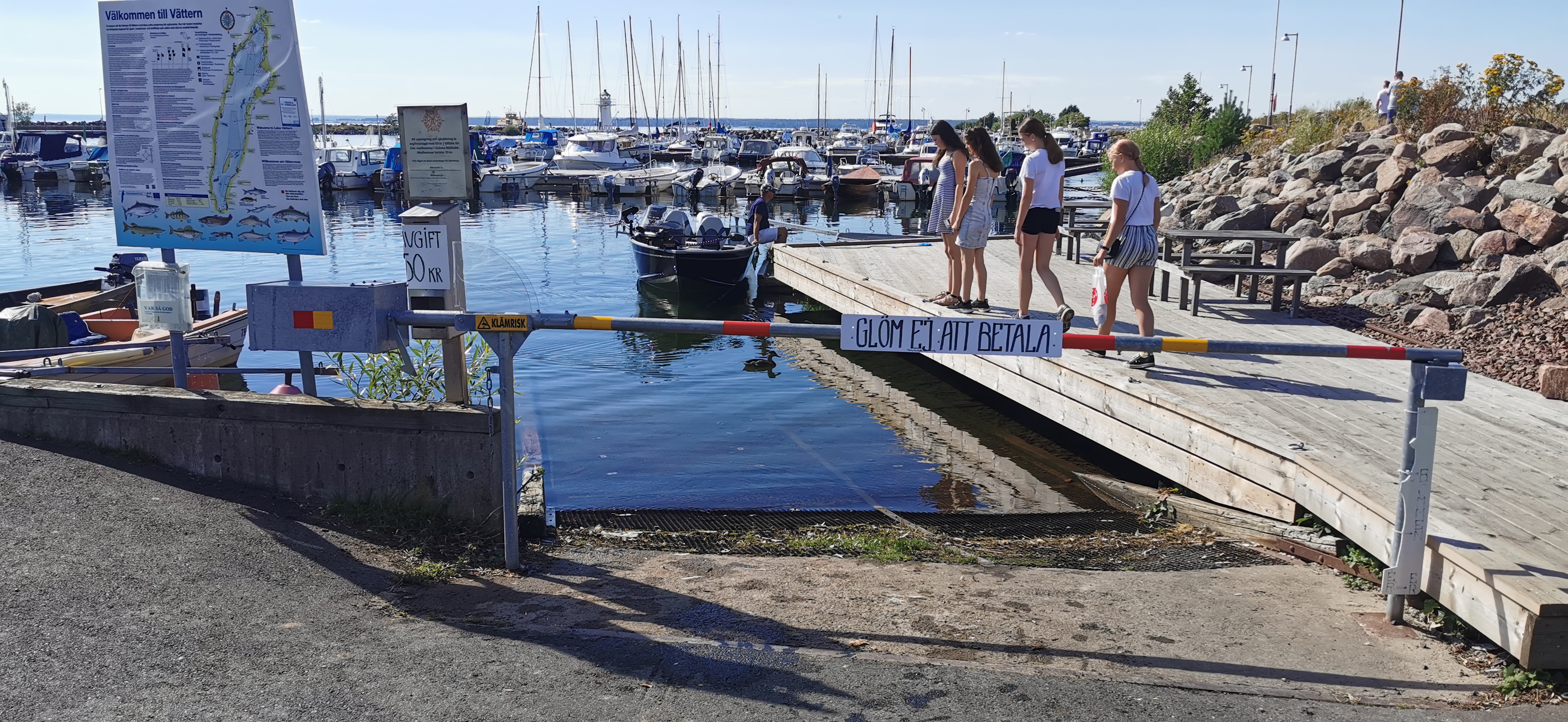 Foto av Gränna hamn